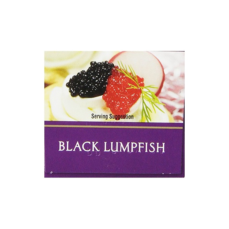 Romanoff Caviar Black Lumpfish, 2 oz, Whole