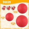 YAYODS 12PCS Indestructible Rubber Dog Balls, 3 Sizes (4.5cm, 5cm,