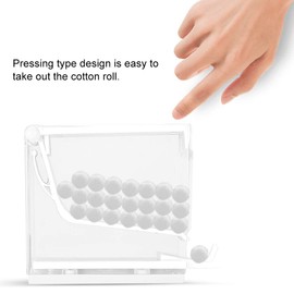 Dental Cotton Roll Dispenser, Press Type with Anti Slip Base and Dental Organizer Dental Cotton Roll Box for Dental 4.7 x 3.8 x 1.9in