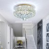 dolria Mini Chandelier Modern Crystal Chandeliers for Hallway LED Flush
