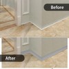 Wall Base Molding Trim Peel and Stick Rubber Baseboard Moulding