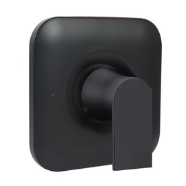 Replacement for Moen Shower Faucet Trim Kit Only Fit Posi-Temp Pressure-Balancing Valve, Volume and Temperature Control Level Handle, Replacement for Moen T2471BL Genta LX Posi-Temp（Matte Black ）