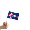 25PCS Iceland Handheld Small Flag, Icelanders Hand held Mini Decor