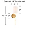 Regency Hill Abigale Modern Luxury Wall Lamp Brass Gold Metal