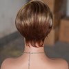 Mysyty Highlight Short Bob Wig Human Hair Pixie Cut wigs