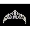 Wedding Accessories Tiara Crown Pearl Rhinestone Bride Party Bridal Silver,
