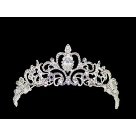 Wedding Accessories Tiara Crown Pearl Rhinestone Bride Party Bridal Silver, Rhinestone Pearl, Rhinestone
