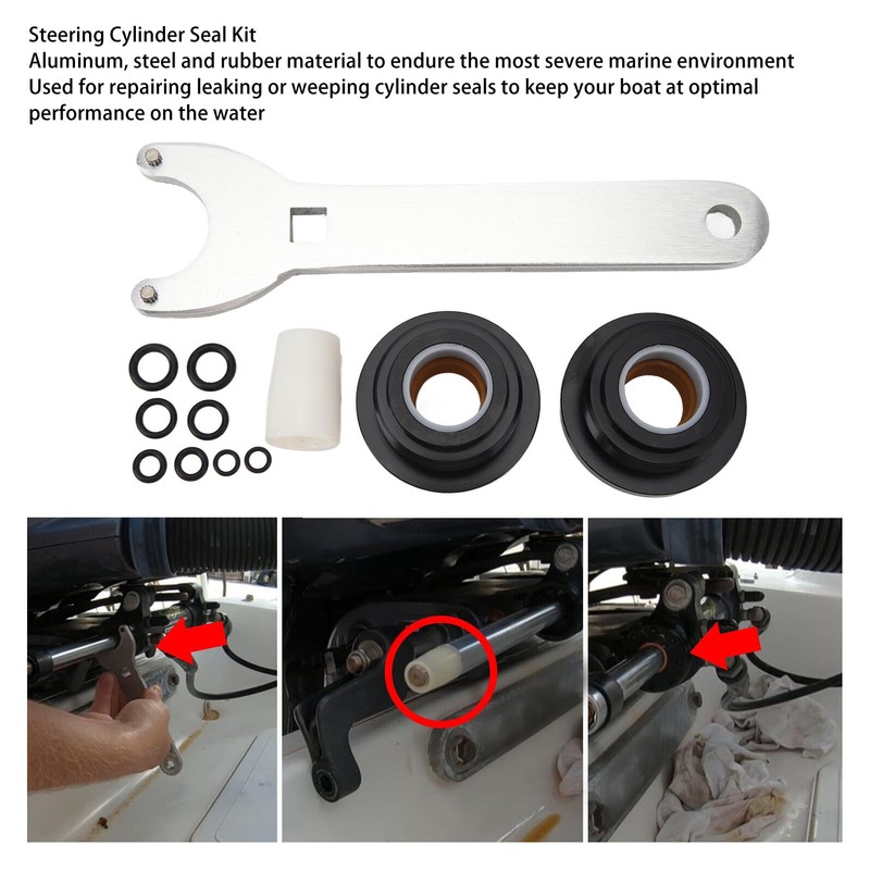 Front Mount Hydraulic Steering Cylinder Seal Kit High Performance for