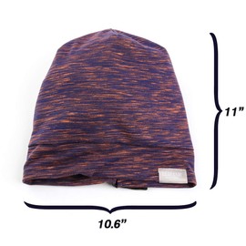 ELIHAIR Gorro de dormir con gorro de satén para dormir de noche, ajustable, suave y holgado, para mujeres y niñas, Dos niños (violeta rosa + gris pálido), Two Kids(Rose Violet+ Grey Pale)