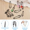 Yuomeaz 30 Stück Sicherheitsnadeln Groß 5/6/7 cm Safety Pins, Sicherheitsnadeln