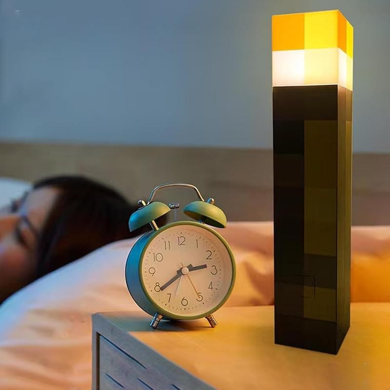Light-up Wall Torch - Batteries & USB Pluggable Night Lamp