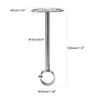 uxcell Ceiling-Mount Bracket, Wardrobe Pipe Bracket, 32mm Dia, Shower Curtain