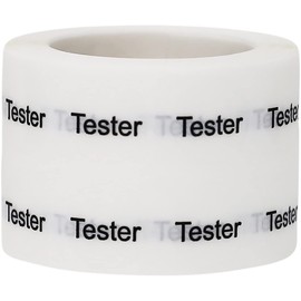 Round "Tester" Dot Adhesive Stickers, 1/2 Inch Round Labels, 1000 Stickers per Roll, Clear