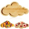 Cloud Charcuterie Board Platter Bamboo Serving Tray Wood Food Board