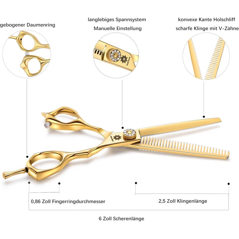 Dream Reach Hairdressing Scissors Sharp Thinning Scissors Japanese Stainless Steel