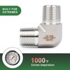 U.S. Solid 304 Stainless Steel 6000 Psi 90 Degree Barstock