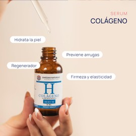Swedan Naturals - Serum Colágeno + Ácido Hialurónico, cuidado de la piel, serum facial, prevención de arrugas, mayor elasticidad y firmeza, hidratante facial