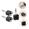 Kisangel 3pcs RCA to Audio Splitter Adapter Dual RCA to