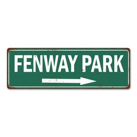 Fenway Park Sign Baseball Decoration Vintage Ballpark Decor Tin Signs Wall Art Plaque Sports Gift 6 x 18 Matte Finish Metal 106180073001