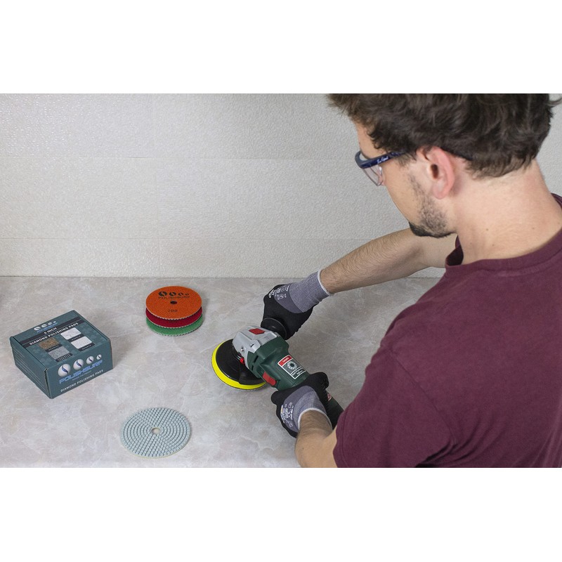 5 Inch Diamond Concrete Polishing Pads Wet Dry Set for