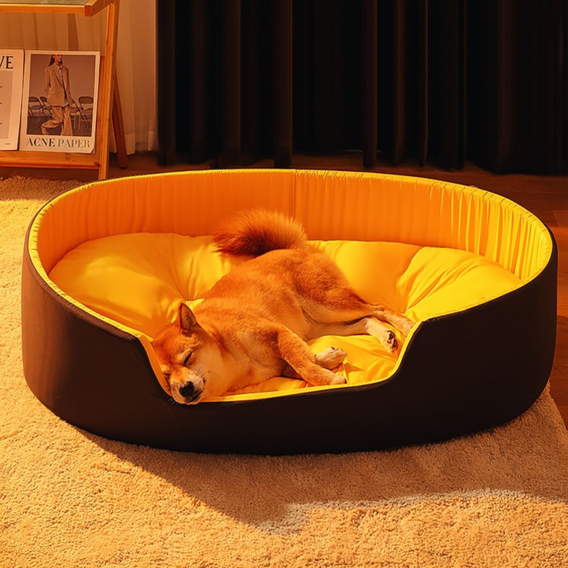 Pet Nest Bed Large Space Soft Comfortable Warm Pet Sleeping