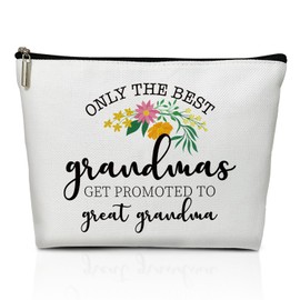 Makeup Bag Great Grandma Gifts from Granddaughter Grandson, Mother's Day Gifts for Women Great Grandma Grandmother Nana Gigi Mimi Gift from Grandkids Cosmetic Zipper Pouch Travel Toiletry Bag -A13
