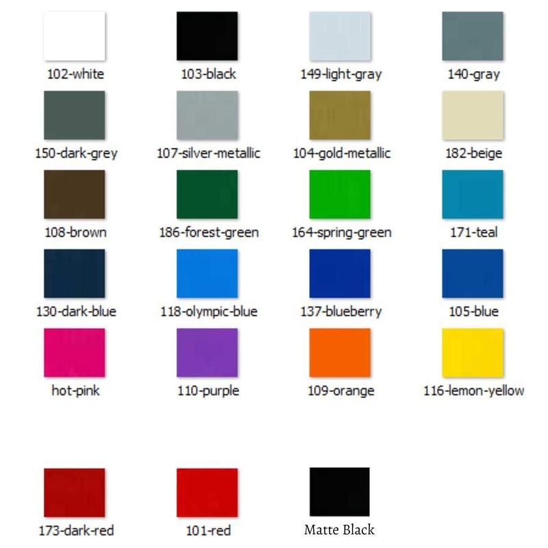 Golf Cart Decals Accessories ONE Color Go Cart Stickers GCA1210