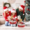 1 Set Christmas Gift Basket Empty Small Woven Rope Basket