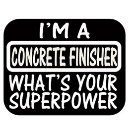 Concrete Superpower TP 991 vinyl 8" decal Sticker ready mix finisher