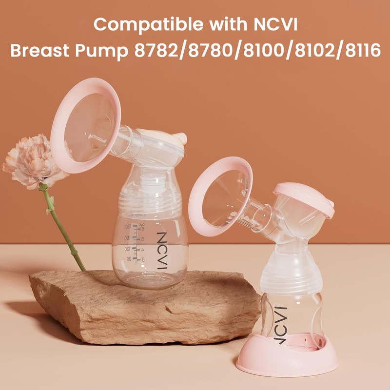 NCVI Replacement Flanges 21mm Compatible with 8782/8102/8122/8128/8116, Breast Pump Accessories,