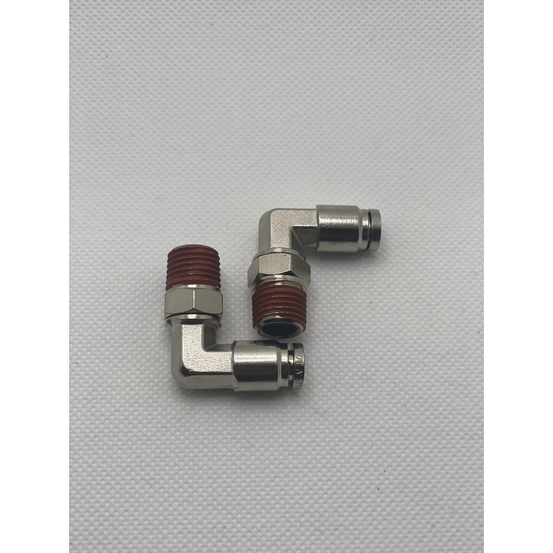 Air Suspension Fittings 2x 1/4" NPT To 1/4" PTC 90