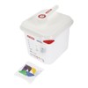 Araven RVN013 Sauce Dispenser Gn 1/6 Transparent 2.6Ltr Dishwasher Safe