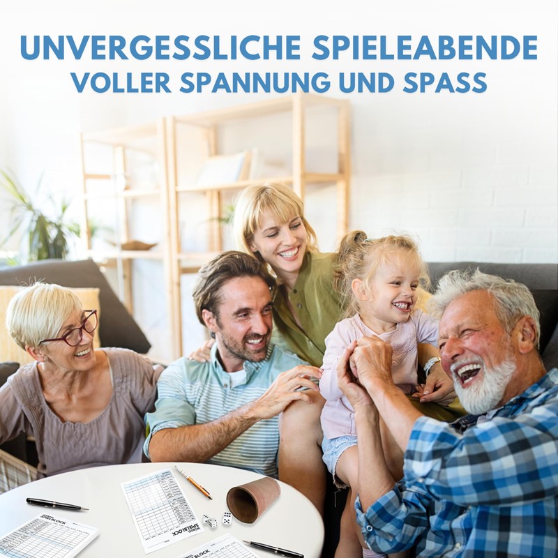 STOKU 4 x Dice Game Pad DIN A5 - Printed