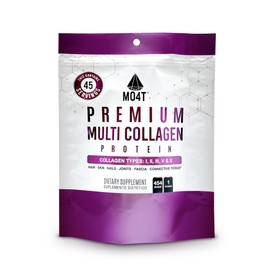 MOMOF4TRANSFORM MO4T Hydrolyzed Multi Collagen Powder -Collagen Protein- Collagen Peptides-Type 1,2,3,5,10 -Sugar-Free, (1 Pound) Hair, Skin & Nail, Paleo & Keto, Non-GMO
