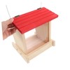 ORFOFE Hanging Wooden Bird Feeder House Rustic Farmhouse Style Wild