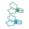 100 Pcs Binder Clips Hollow Cute Flower Shape Sturdy Metal