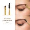 Docolor Eyebrow Brush Duo, Professional Angled Eye Brow Brush and