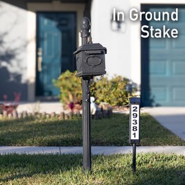 Solar Address Sign,Solar House Numbers for Outside, Lighted Address Plaque Outdoor Waterproof, Illuminated LED Address Numbers for Yard Home Gate MailBox