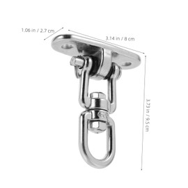 Levemolo Heavy Duty Stainless Steel Ceiling Mounting Hook with Swivel Anchor for Hanging Chair Hammock Swing Set Durable Outdoor Hanging Chair Hardware Rotatable Non Tangling Suspension
