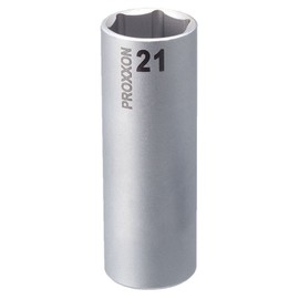 PROXXON No. 83365 Deep Socket, 0.8 inch (21 mm)