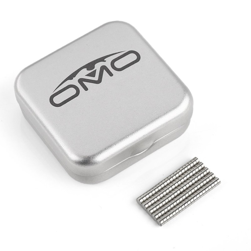 OMO Magnetics ネオジムマグネット ネオジウム磁石 N50 円形 丸型 3x1.5mm ニッケルメッキ 専用ケース付き