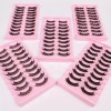 20 Pares De Pestañas Postizas 3d Mixtas Visón Hecho Mano