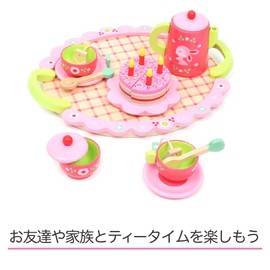 Wooden Toy Pretend Play ririro-zu Tea Party dj06639 Recommended Age 4 and up