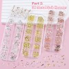 Kikonoke 10 Boxes Nail Art Kit - 12 Colors Pointed/Flatback