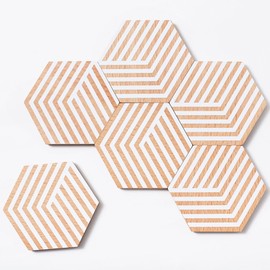 Table Tiles Optic Set of 6 by Bower for Areaware