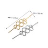 BIUDECO Pcs Metal Hairpin for Buns Snake Hair Stick Women's