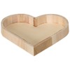 Artemio VIPPC Heart Shaped Tray, Wood, Beige, 21 x 3.5