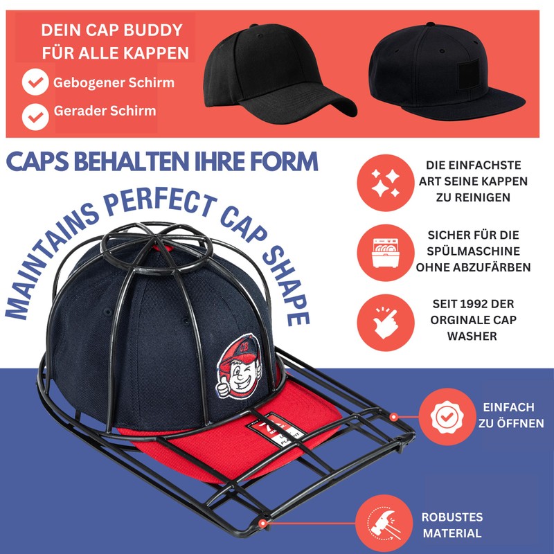 Cap Buddy Cap Washer Set of Three. 3 pcs. Package