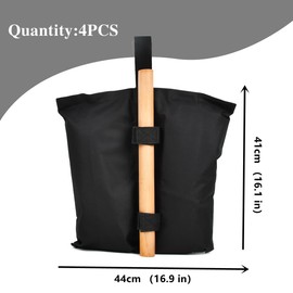 Gazebo Weights Set of 4 Gazebo Sandbags for Weighting Weights Gazebo Weight Sand Bags Trampoline Sandbag Weighted Weights Gazebo Feet Weights Sandbags Fillable up to 14 kg
