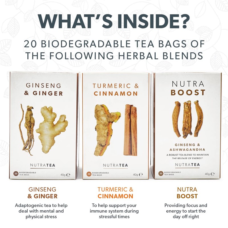 NutraTea - The Active Lifestyle Gift Box - Herbal Teas